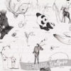 Detail of the drawings in the Learn Spanish Animals Wallpaper