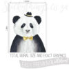 Size and Exact Graphics of Small Cuddly Panda Wallpaper Mural