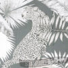 A close up of Metallic Sheen Exotic Leaves Wallpaper