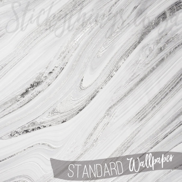 A close up of Metallic Silver Marble Look Wallpaper