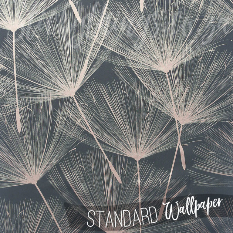 A close up of Rose Gold Dandelions Wallpaper