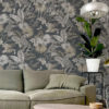 Tropical Leopard Wallpaper on a wall