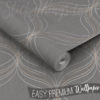 Roll Of Embossed Metallic Geometric Wallpaper