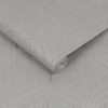 Roll of Geometric Embossed Metallic Wallpaper