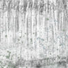 A close up of Grey Abstract Tree Wallpaper Mural