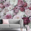 Rose Bouquet Wall Mural on a wall