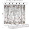 Size and Exact Graphics of Warm Watercolour Birch Forest Wall Mural
