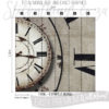 Size and Exact Graphics of Antique Close-up Clock Wallpaper Mural