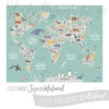 Customised Size of Fun Childrens Map Mural