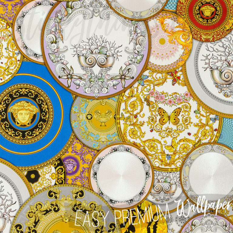 Gold Dish Wallpaper up close