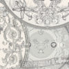 A close up of Metallic Silver Versace Dish Wallpaper