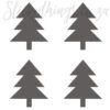 A close up of 10cm Scandi Pine Wall Stickers