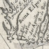 A close up of Antique Map South Africa Wall Mural