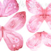 A close up of Watercolour Butterfly Decal