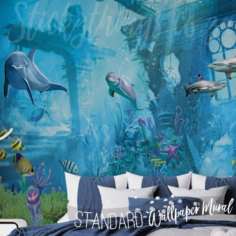 A close up of Coral Reef Fish Wall Mural