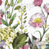 A close up of Flower Garden Wallpaper Mural
