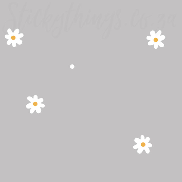Detail of these cute Daisies Wall Stickers