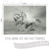Size and Exact graphics of Majestic Elegant Horse Wallpaper Mural