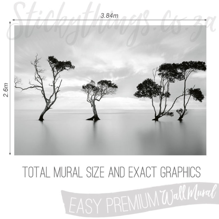Size and Exact Graphics of Grey Skies Wallpaper Mural