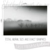 Size and Exact Graphics of Misty Landscape Wallpaper Mural