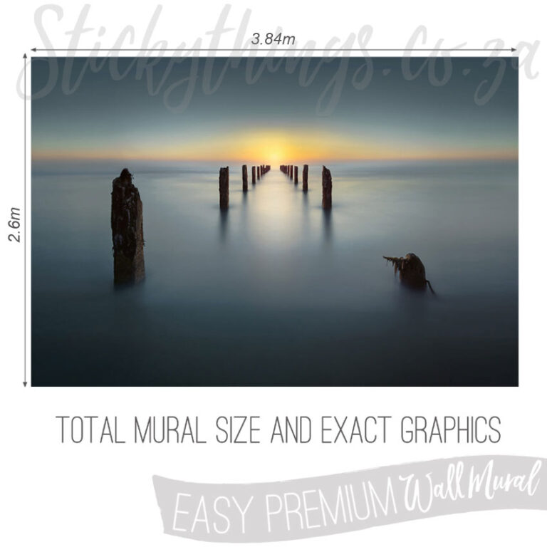 Size and Exact Graphics Of Sea Wall Mural