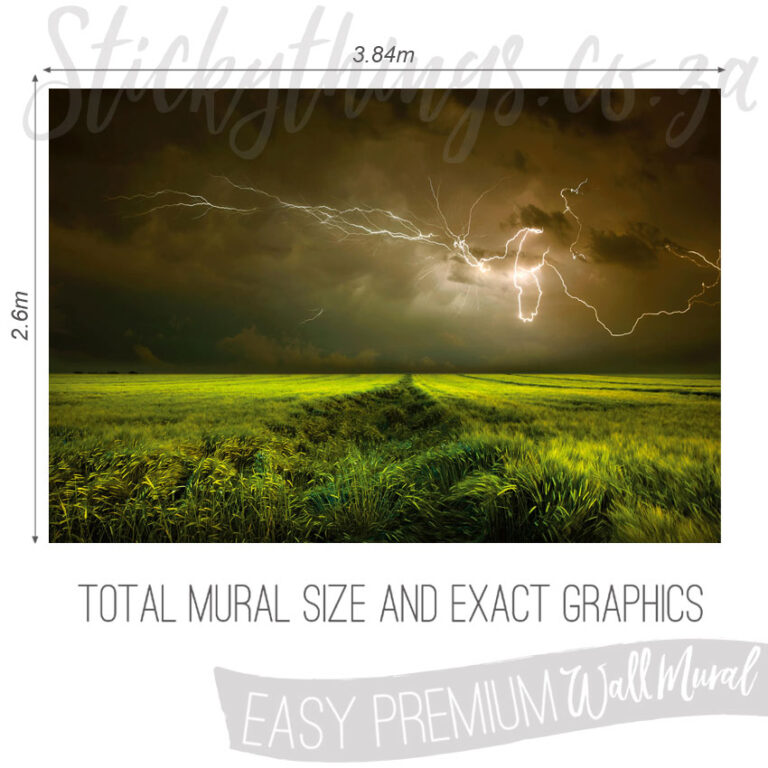 Size And Exact Graphics of Stormy Skies Wallpaper Mural