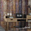 Weathered Wood Plank Effect Wall Mural on a wall