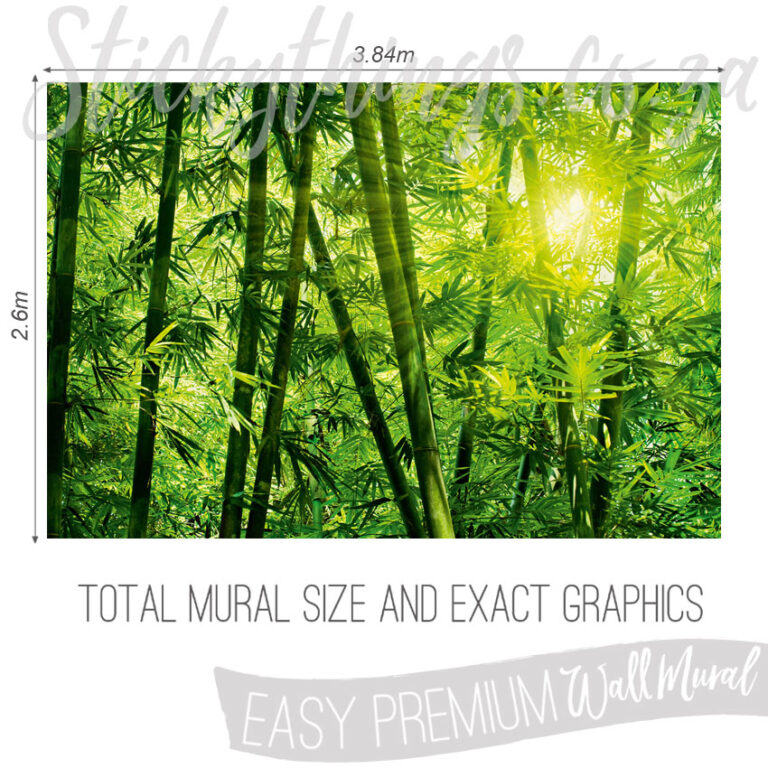 Size and Exact Graphics of this Forest Wall Mural
