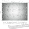Size And Exact Graphics of Cubes Wall Mural