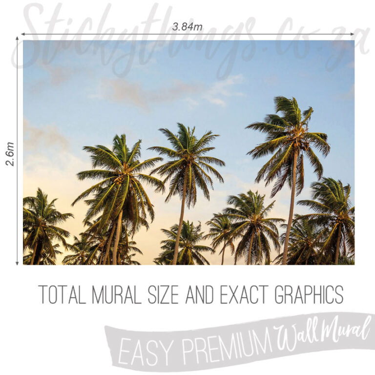 Size And Exact Graphics of Island Wallpaper Mural
