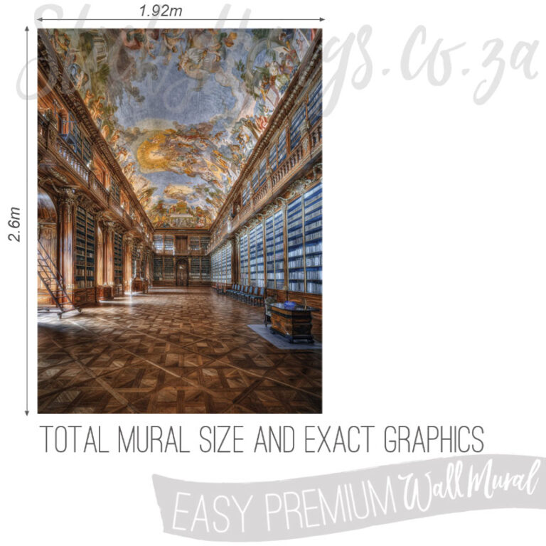 Size and Exact Graphics of Philosophical Hall Wall Mural