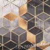 A close up of Smoky Cubes Wall Mural