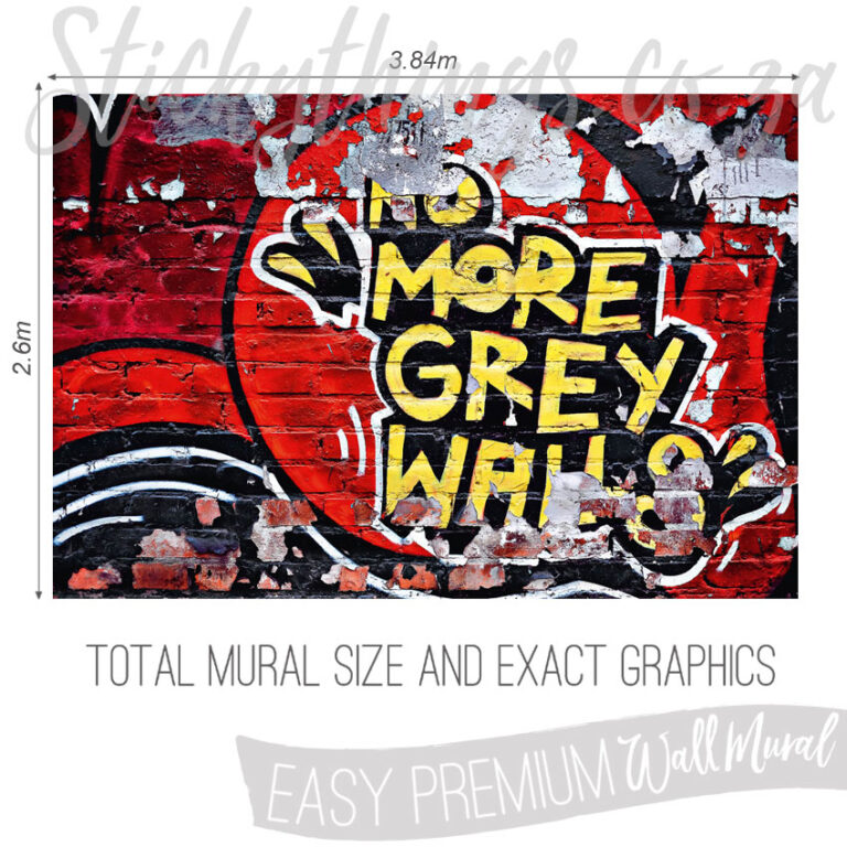 Size and Exact Graphics Of Street Art Wallpaper Mural