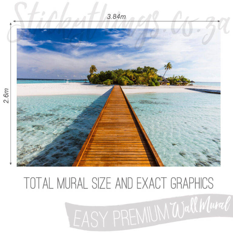 Size And Exact Graphics of Way To Paradise Wall Mural