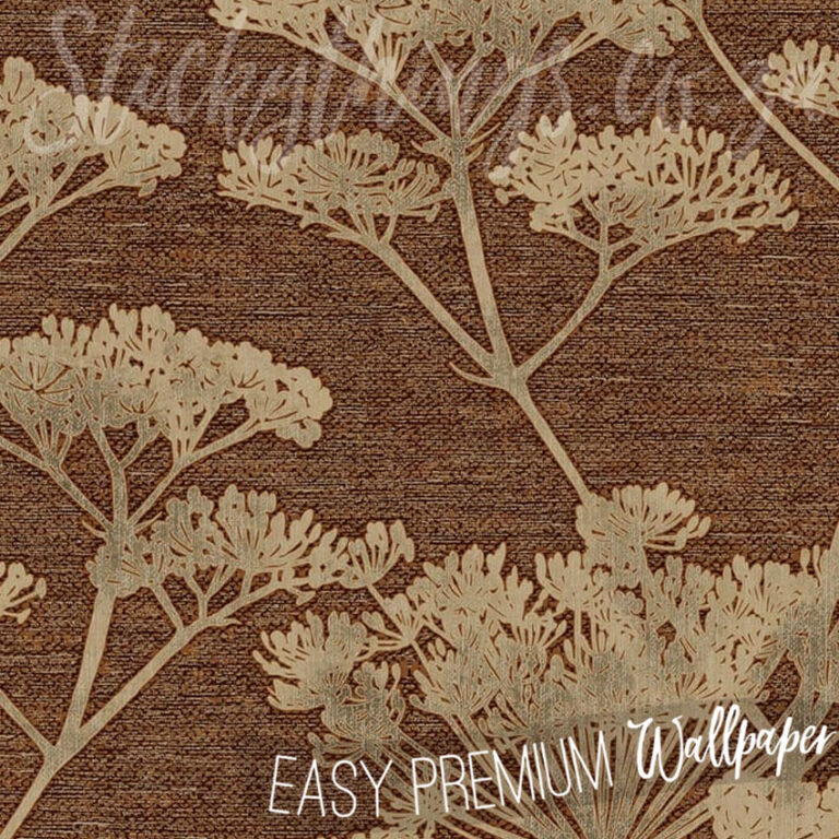 A close up of Gold Cow Parsley Flowers Wallpaper