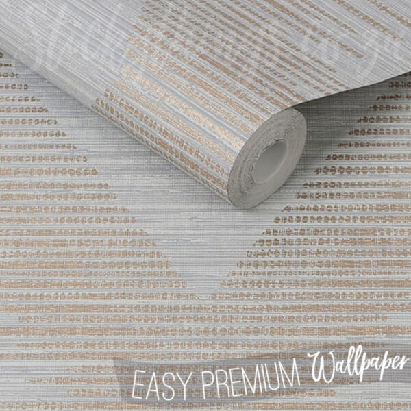Roll of Grey And Rose Gold Wallpaper