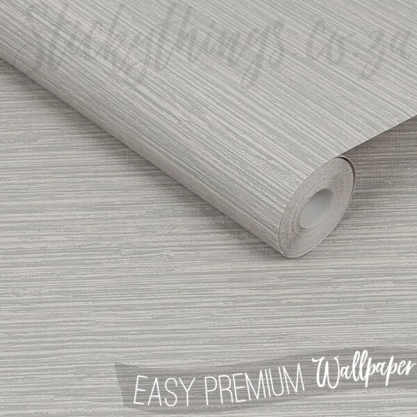 Roll of Highly Textured Grey Wallpaper