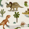A close up of Kids Prehistoric Wallpaper
