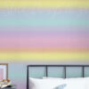 Ombre Rainbow Wallpaper on a wall