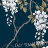 A close up of Trailing Wisteria Branches Wallpaper