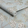 Roll of Duck Egg Wisteria Branches Wallpaper