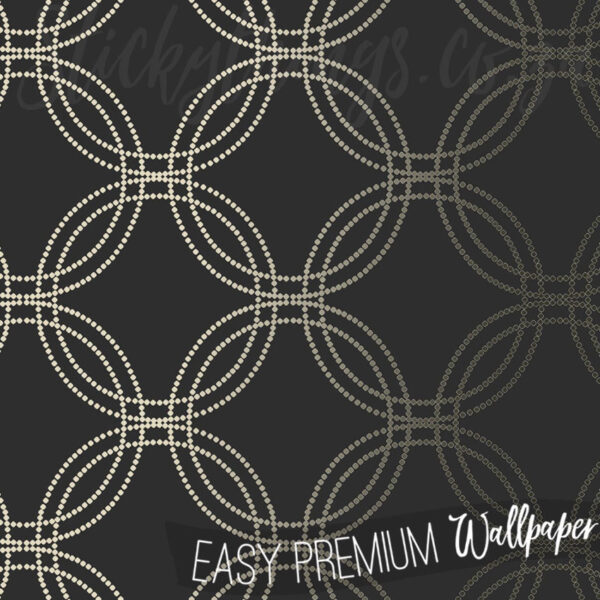 Metallic Geometric Wallpaper close up