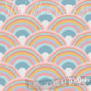 A close up of Retro Rainbows Wallpaper Art