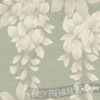 A close up of Sage and White Floral Wallpaper