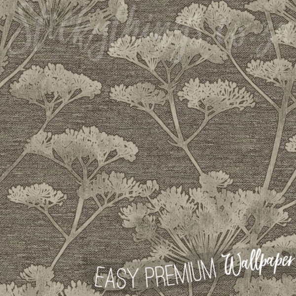 A close up of Seedhead Taupe Wallpaper