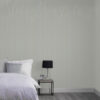 Subtle Glitter Sage Wallpaper on a bedroom wall