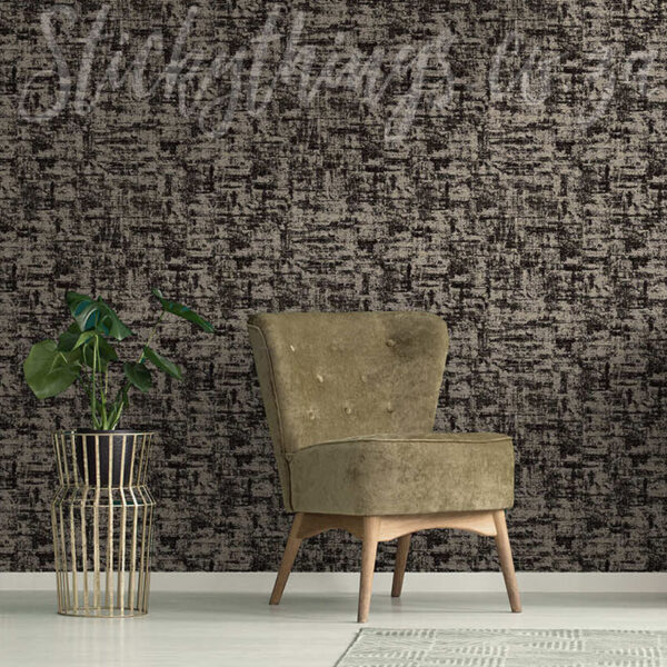 Flock Texture Black Wallpaper
