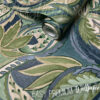 A roll of Amaira Blue Paisley Leaves Wallpaper