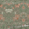 A close up of Champagne Floral Foliage Wallpaper