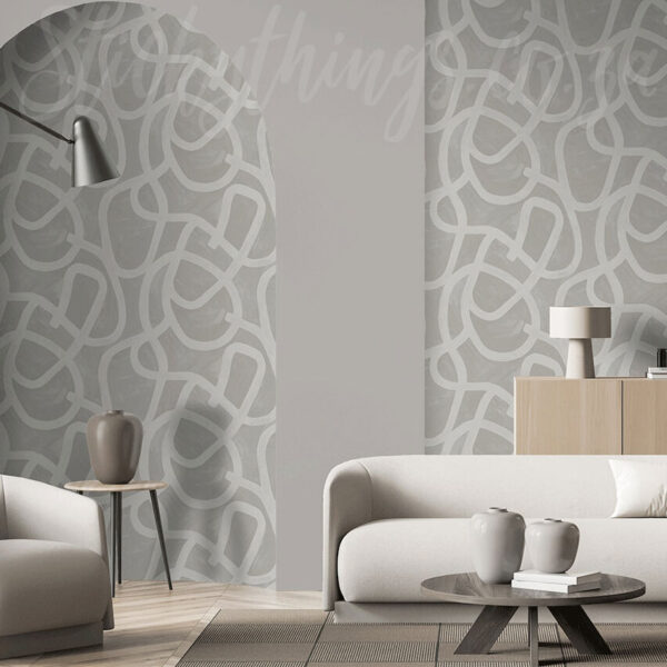 Moleta Grey Wallpaper on a wall